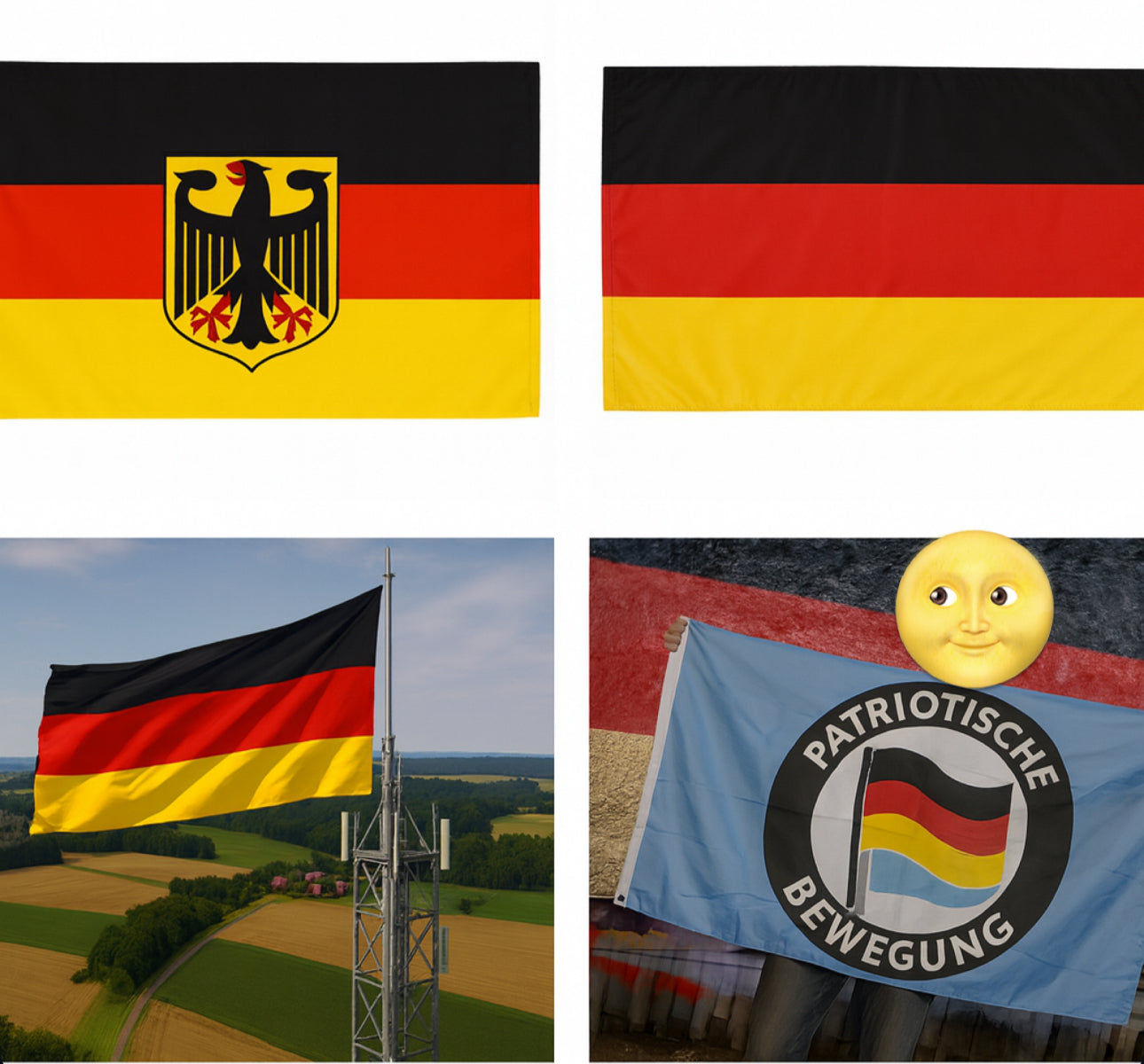 🇩🇪Flaggen in verschiedenen Größen und Motiven 150*90cm und 500*300cm