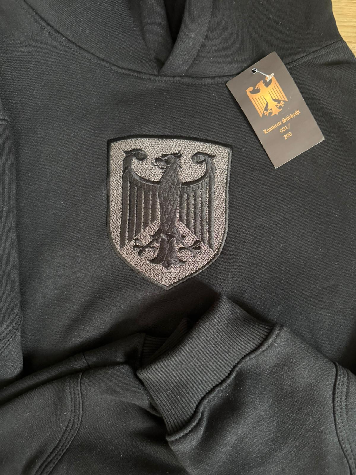 Patriotischer Hoodie, bestickt, limitiert (200), relaxt fit