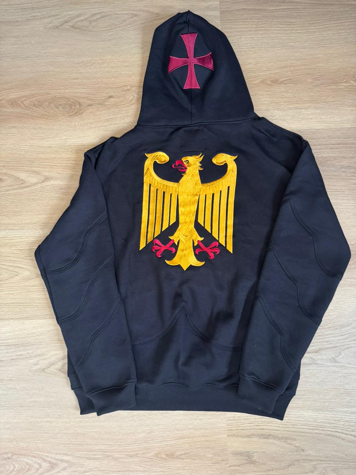 Patriotischer Hoodie, bestickt, limitiert (200), relaxt fit