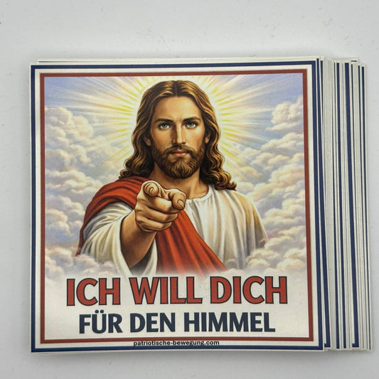 Jesus Aufkleber 10*10cm